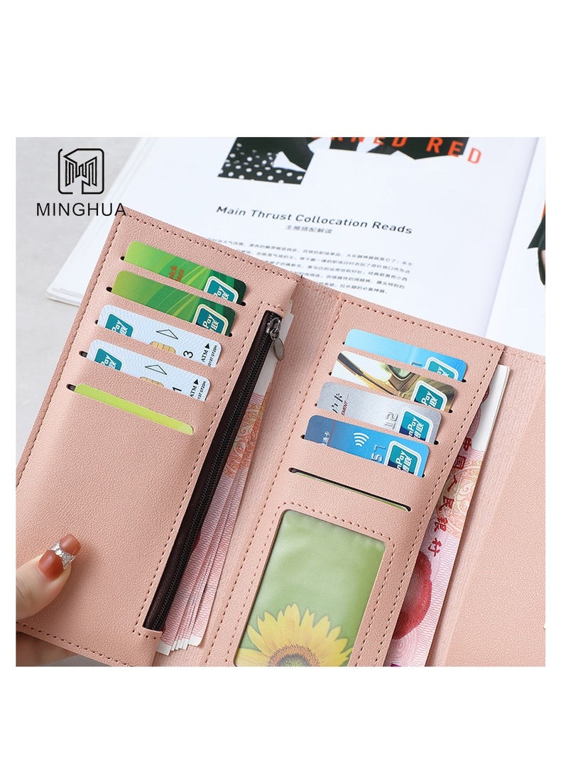 MINGHUA - Women's High end Solid Color Flip Wallet - Image 1