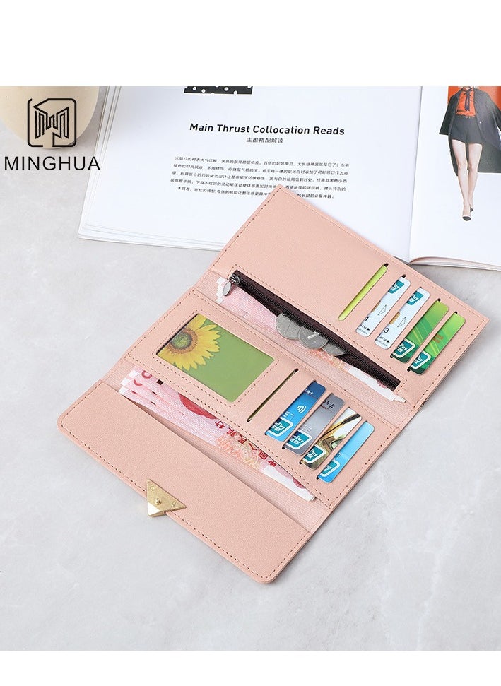 MINGHUA - Women's High end Solid Color Flip Wallet - Image 1