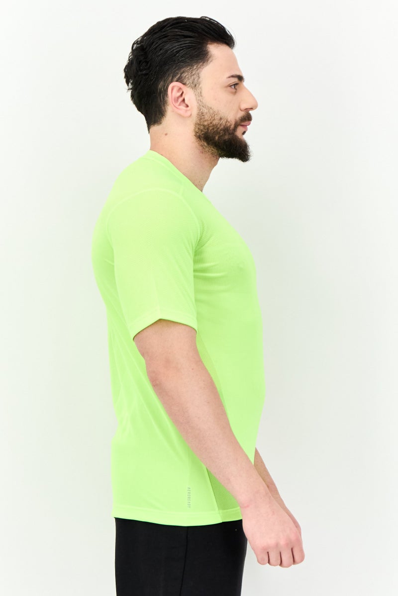 Adidas Men Sportswear Fit Short Sleeves Training T-Shirt, Green - Image 2