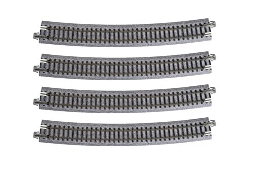 Kato USA Model Train Products Unitrack 718mm 28 14 Radius 15Degree Curve Track 4Piece - Image 1