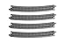 Kato USA Model Train Products Unitrack 718mm 28 14 Radius 15Degree Curve Track 4Piece - Image 3
