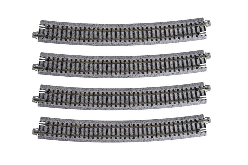 Kato USA Model Train Products Unitrack 718mm 28 14 Radius 15Degree Curve Track 4Piece - Image 2