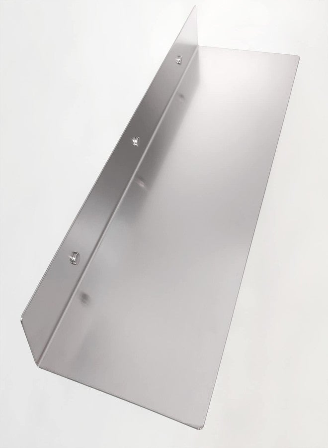 Eadot Floating Shelf Wall Mounted (24 inch x 8 inch) Heavy Duty Display Ledge, Storage Shelves, Decorative Shelves Stainless Steel Brushed Nickel - Image 5