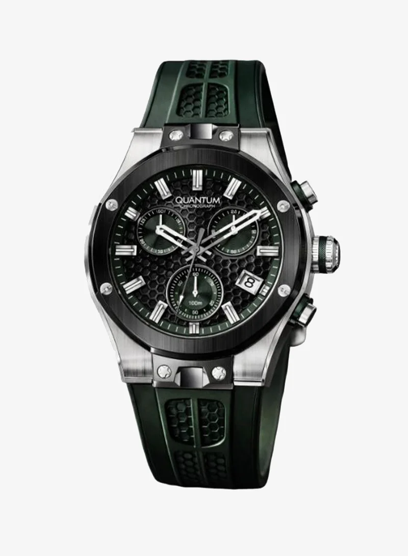 Quantum Men's Silicone Analog Watch HNG1230.355 - 44 mm