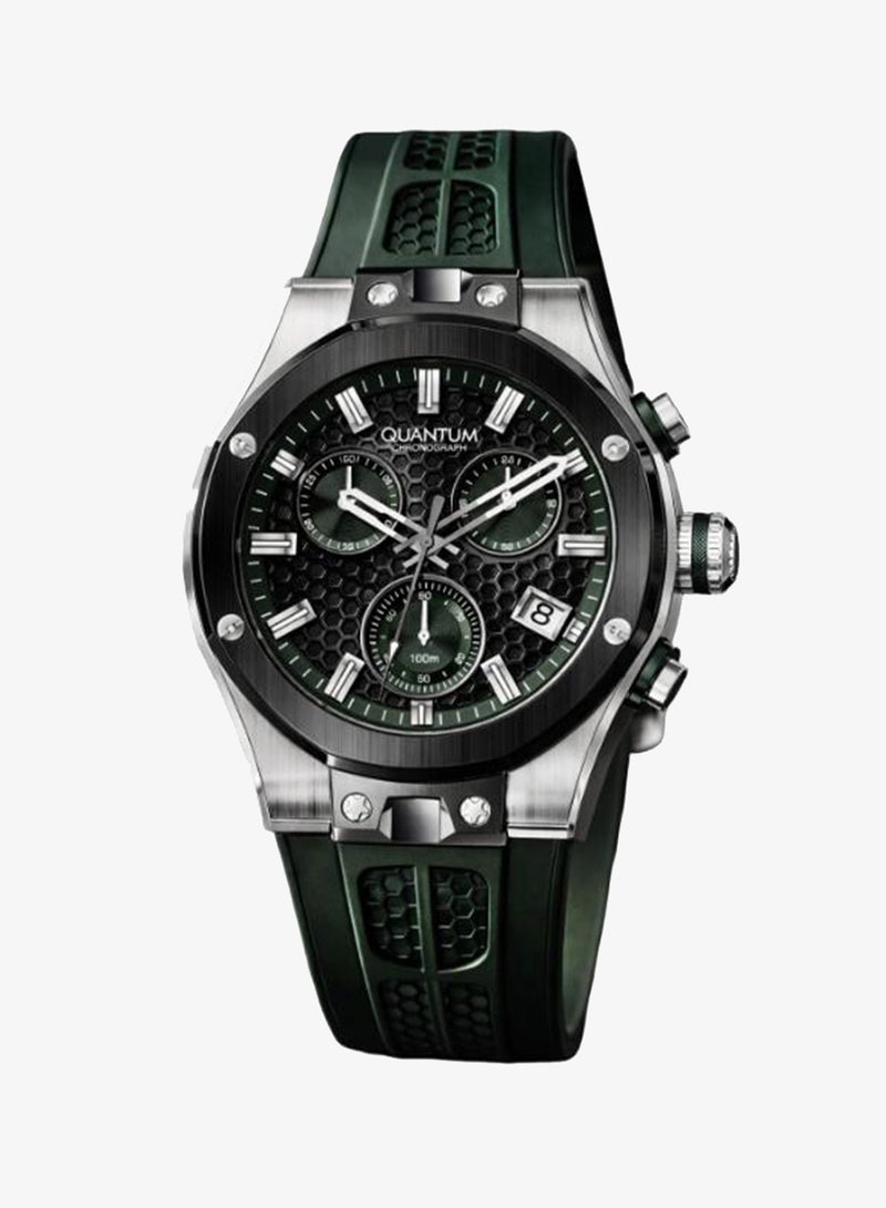 Quantum Men's Silicone Analog Watch HNG1230.355 - 44 mm - Image 1