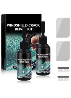 Generic Windshield Crack Repair Kit, Glass Cracks Gone Repair Kit, Premium Car Windshield Crack Repair Fluid for Automotive Windscreen Tool, Quick Fix Windshield & Glass Repair Tools (2 Sets)  - Image 1