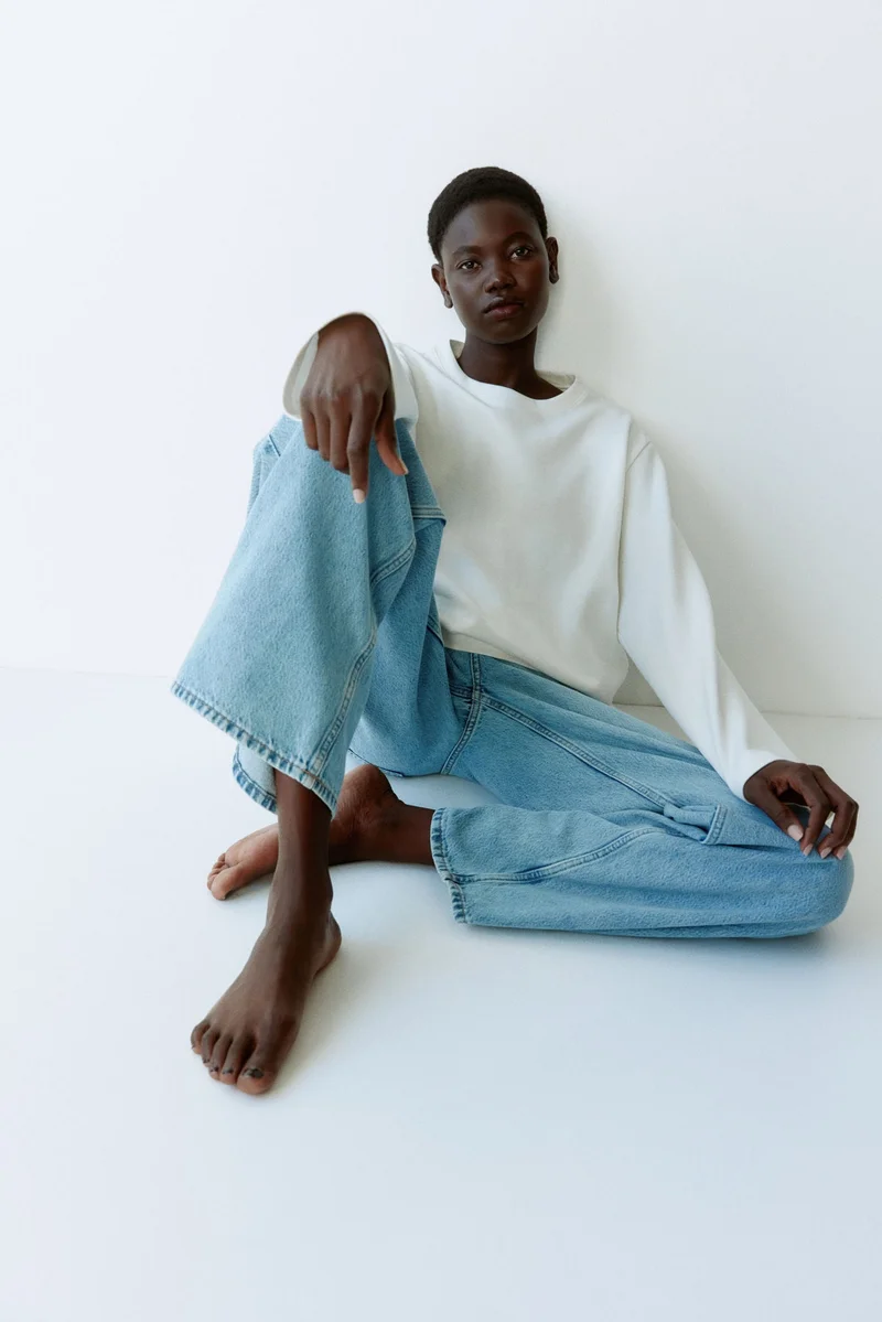 اتش اند ام بلوزة محبوكة