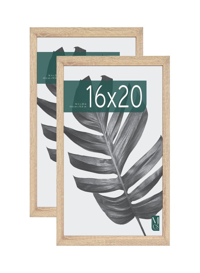 أم سي أس إطار صور كبير من MCS Studio Gallery مقاس 16x20 بوصة بنقشة الخشب الطبيعي، يُعلق عموديًا وأفقيًا على الحائط، مناسب للصور والملصقات والمطبوعات الفنية (عبوة من قطعتين) - Image 1