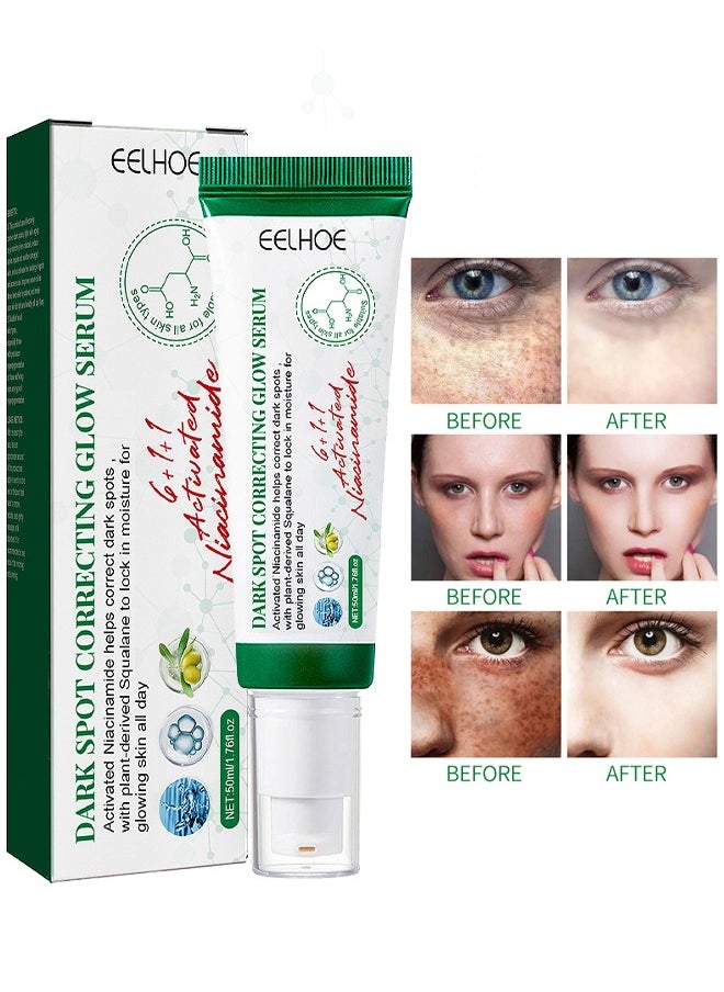 EELHOE - Dark Spot Correcting Glow Serum, For Dark Spots, Brightening, Dark Spot Treatment, Anti-Aging, Acne Scars, Fine Lines, Hyperpigmentation And Dark Circles 50ML - Image 1