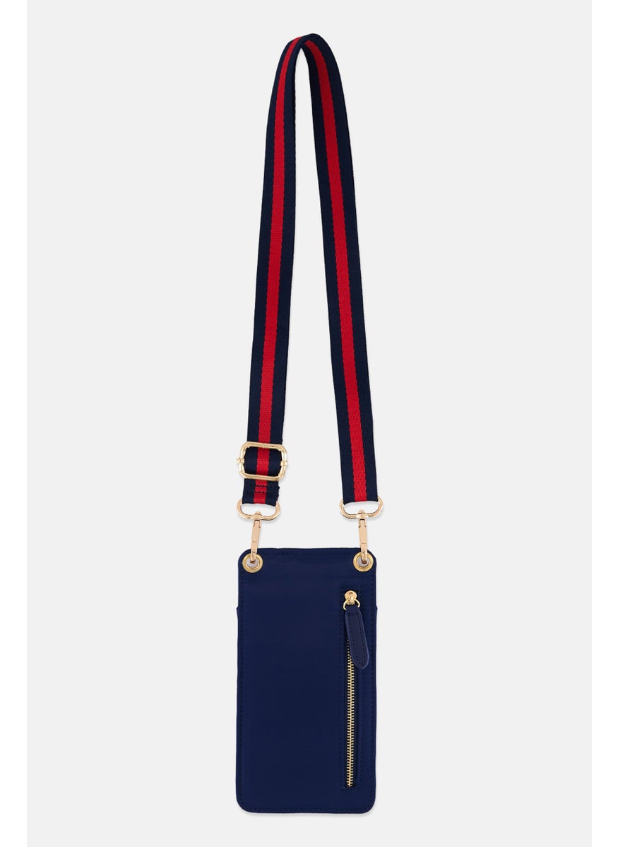 Sol and Selene - Women Brand Logo Mobile Cross Body Bag 19 L x 10 H x 3 W cm, Navy Blue - Image 1