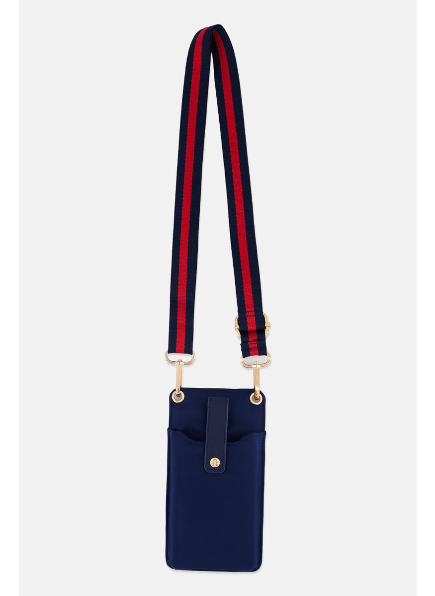Sol and Selene - Women Brand Logo Mobile Cross Body Bag 19 L x 10 H x 3 W cm, Navy Blue - Image 1