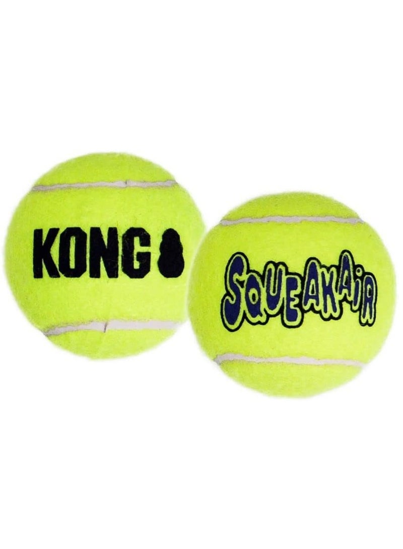 Kong Squeakair Balls - Dog Toy Premium Squeak Tennis Balls, Gentle on Teeth - For Medium Dogs (3 Pack) - Image 2