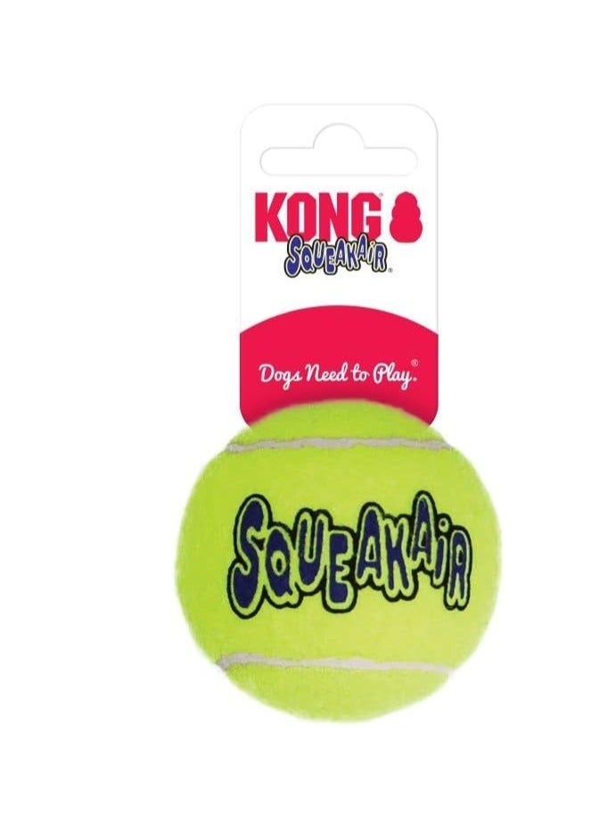 Kong Squeakair Balls - Dog Toy Premium Squeak Tennis Balls, Gentle on Teeth - For Medium Dogs (3 Pack) - Image 4