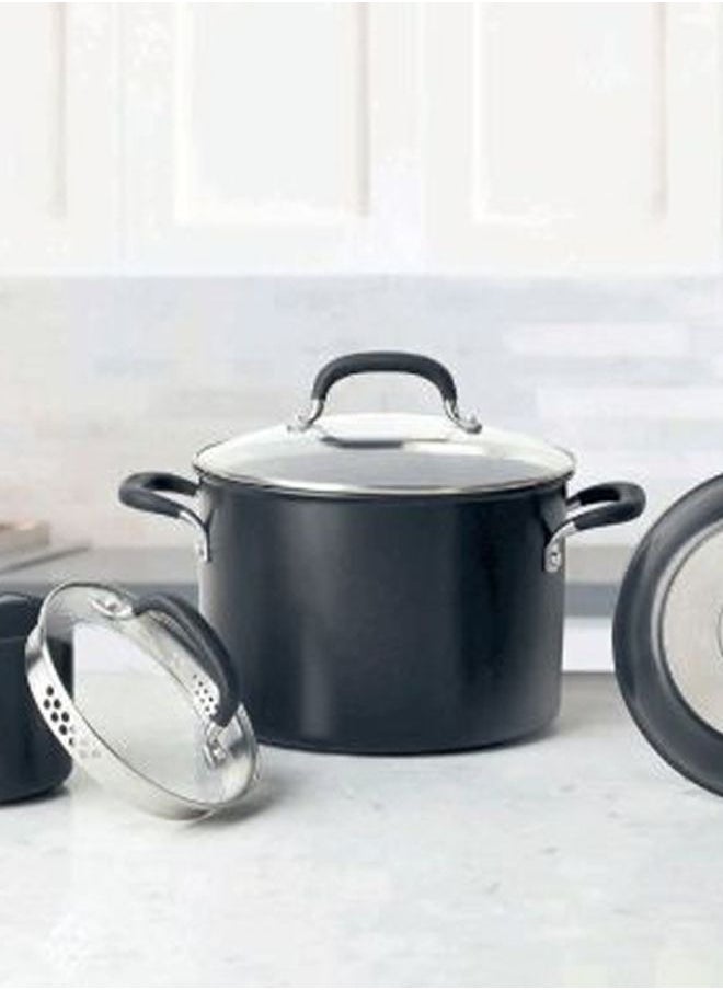 Circulon 13-Piece Premier Professional Hard Anodized Cookware Set Black Pans, saucepan, stockpot, skillet with Lids  - Image 3