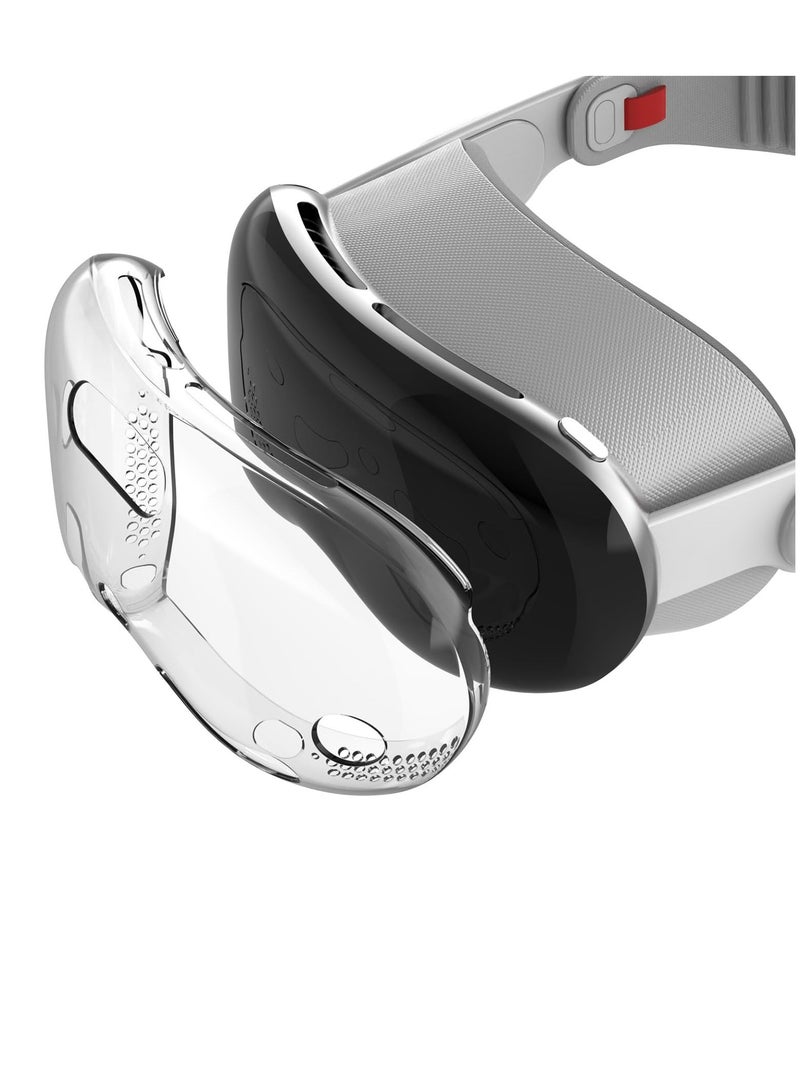 Compatible with Apple Vision Pro Case and Protective Cover TPU Protective Cover for Vision Pro VR Headset 2024 Accessories Provides Superior Protection Against Scratches Transparent - Image 1