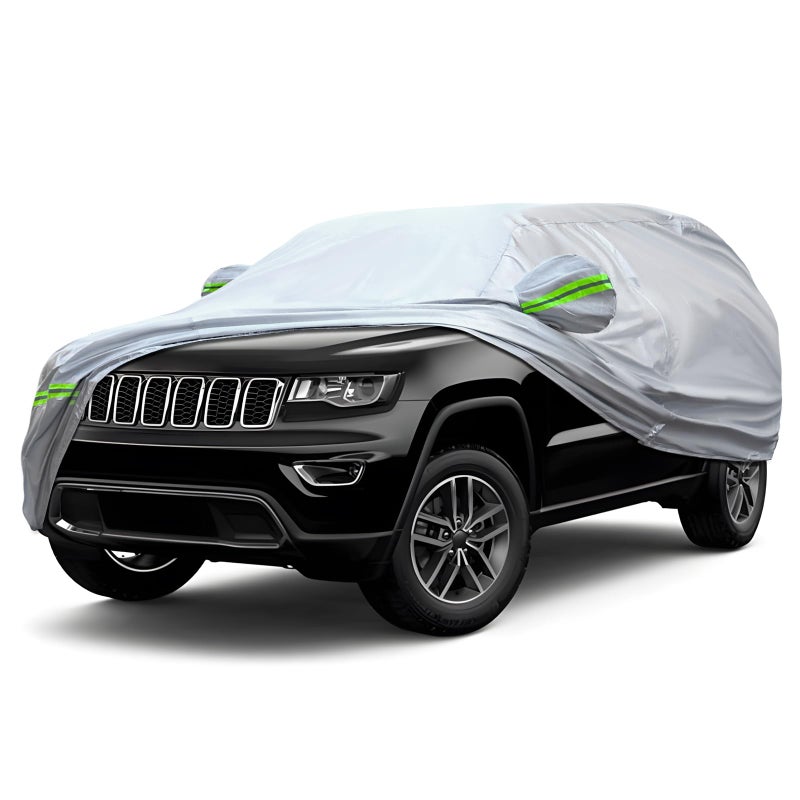 KEYOOG 6Layer Full Car Cover is AllWeather Waterproof Universal in All Seasons Snow Prevention Rainproof Acid Rainproof Sunscreen UltravioletProof Applicable to SUV and MPV 191200