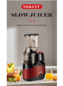 sokany Slow Masticating Juicer, Slow juicer, Fruit/Vegetable Juicer, Cold Press Juicer with High Output  - Image 3