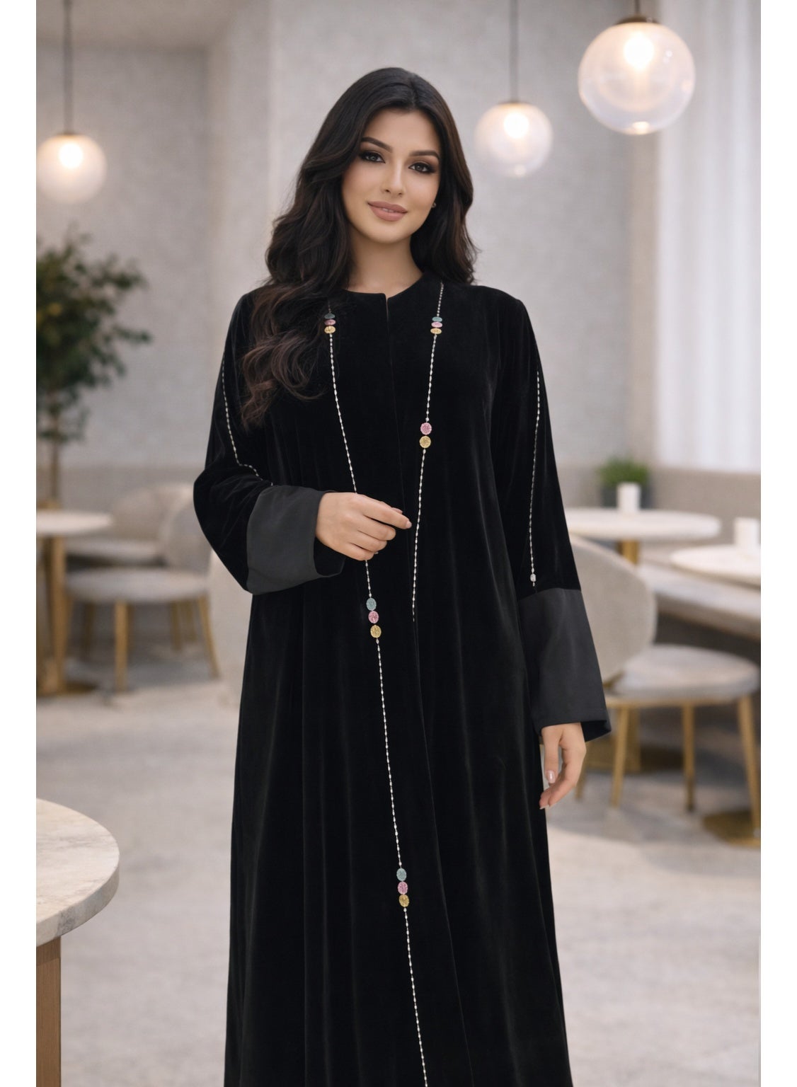 Layal Velvet Occasion Abaya