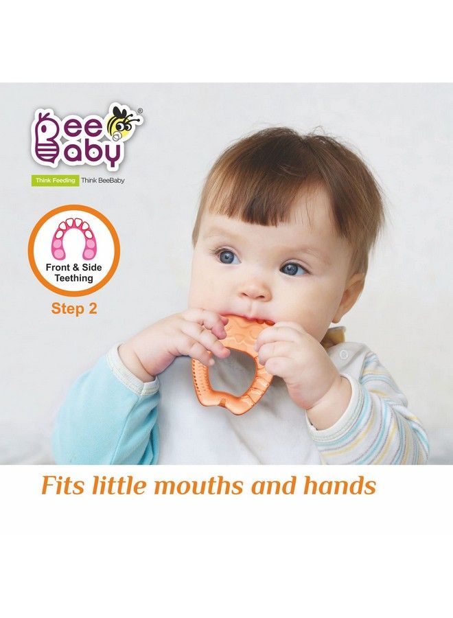 Beebaby Owl Shape Teethers For 6 To 12 Months Bpa Free. Cooling Water Filled Baby Teether Soft Teething Toy For Babies With Carry Case Soothes Gums And Easy To Grip (6 Months+) (Tedding Orange) - Image 4