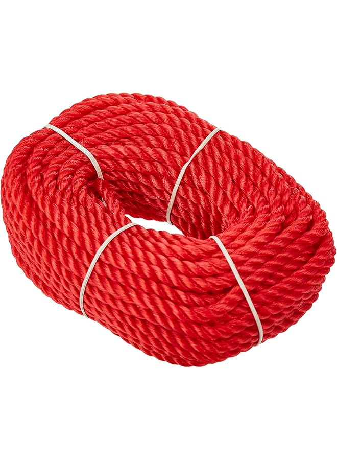 The Bros Plastic Rope 35 Yards Length 8 mm Diameter | High-Strength Nylon Rope for Docks, Marine Mooring Lines, Camping, Climbing, Rescue and Multipurpose, Mix Colours Yellow,Blue,Red,Orange and Green - Image 1