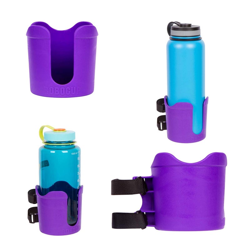 ROBOCUP ROBOCUP Plus Purple AddOn Accessory XL Extension Cup Holder Larger Drink Capacity Perfect for Boats Golf Carts Walkers Wheelchairs and Work Made in USA Includes 1 