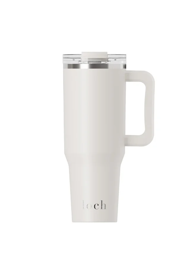 لوك كوب لوخ فائق الترطيب من الفولاذ المقاوم للصدأ سعة 1200 مل، لون كريمي عاجي