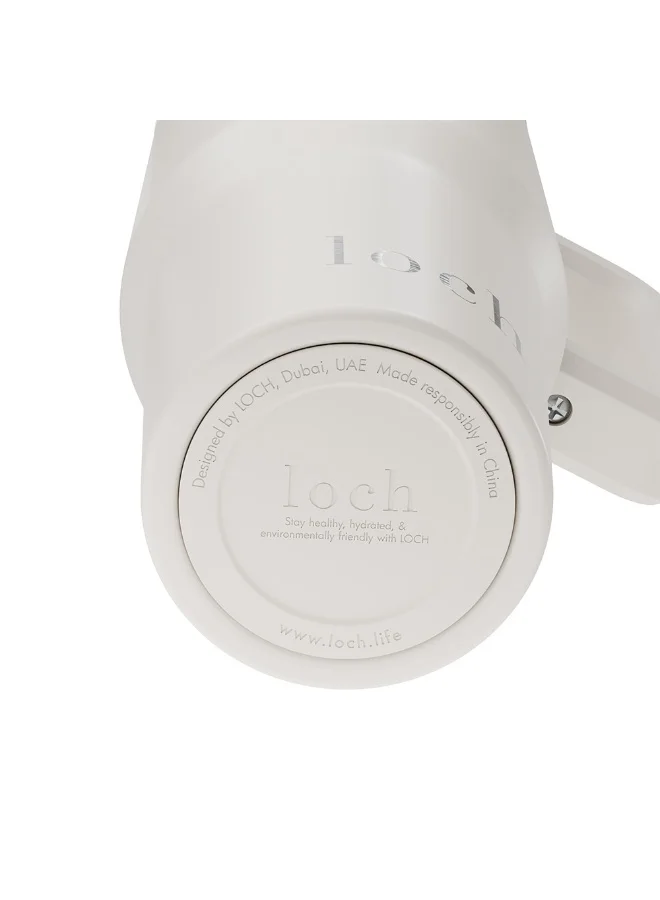 لوك كوب لوخ فائق الترطيب من الفولاذ المقاوم للصدأ سعة 1200 مل، لون كريمي عاجي