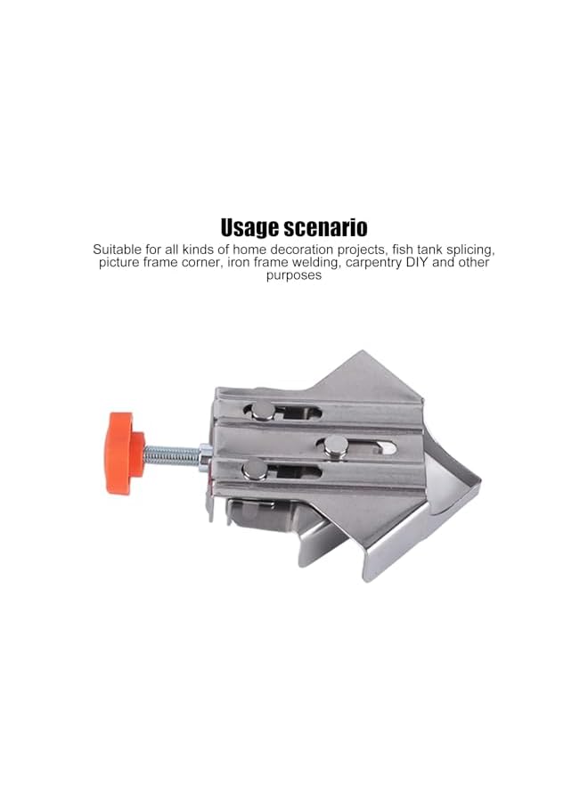 promass 4Pcs Corner Clamp, Stainless Steel Right Angle Clamp, Adjustable 90 Degree Clamp for Woodworking, Opened Closed, for Various Materials - Image 3