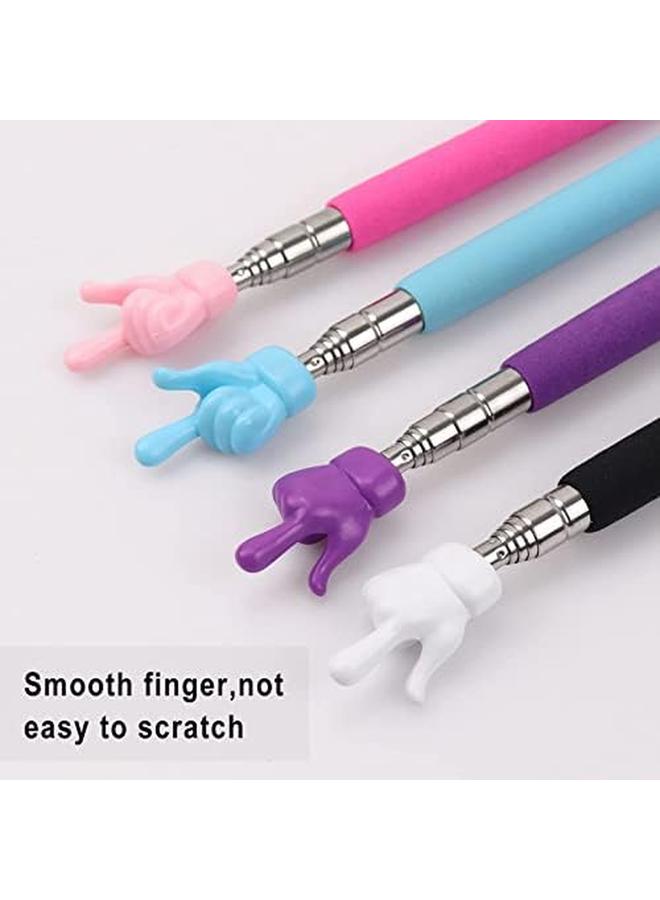 Excefore Children Finger Reading Stick Kindergarten Student Teacher Teaching Point Reading Pen Telescopic Teachers Pointer For Elementary School Kindergarten Teacher 4 Pcs - Image 3
