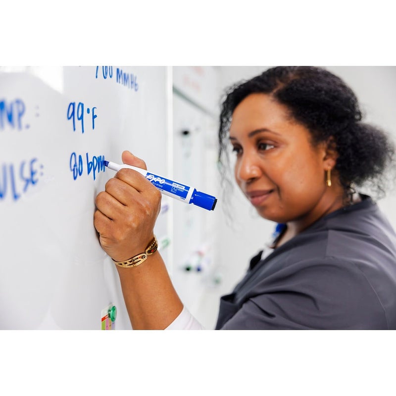 Expo Magnetic Dry Erase Markers with Eraser, Chisel Tip, Black, 4 Count - Image 2