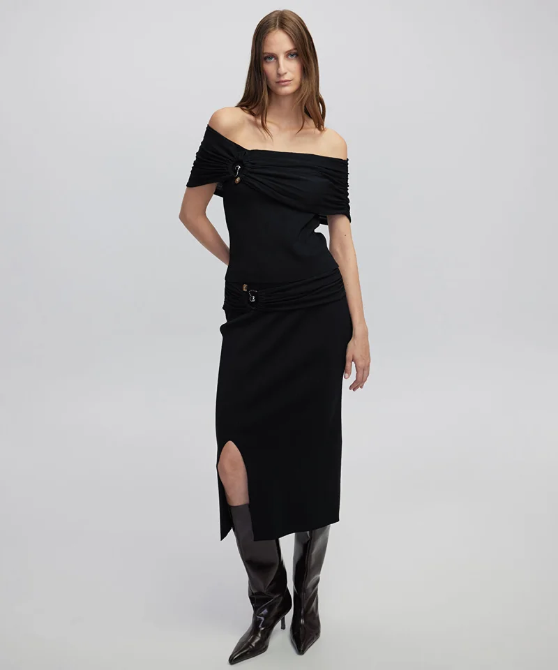 Ipekyol Belted Knit Skirt