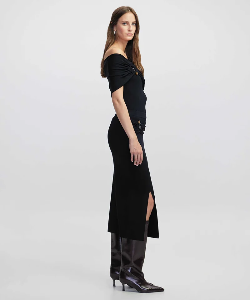 Ipekyol Belted Knit Skirt