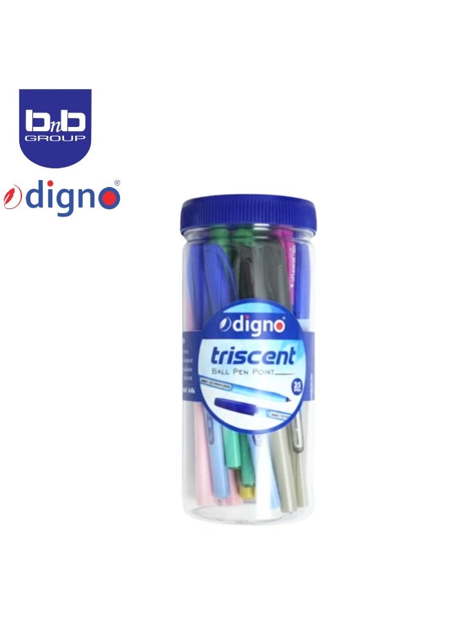 Digno Tricent Blue 25-piece ballpoint pen set | Student ballpoint pen set | Office pens | Ballpoint pens for writing. - Image 1