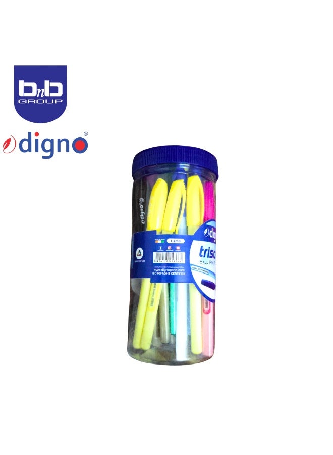 Digno Tricent Blue 25-piece ballpoint pen set | Student ballpoint pen set | Office pens | Ballpoint pens for writing. - Image 2