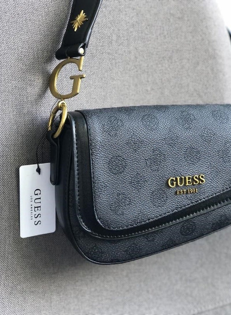 جس حقيبة كتف صغيرة من GUESS بطبعة مونوغرام 4G - Image 2