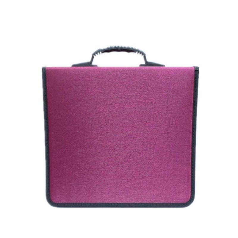 Penlonda CD/DVD Case Holder Organizer Wallet Sleeves Booklet Binder,Storage 400 Capacity Disc(Rose) - Image 3