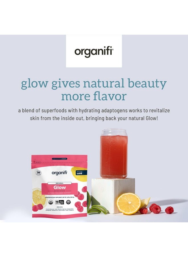 Organifi - Organifi Glow - Vegan Collagen Powder for Women - Organic Flavored Water Ingredient, 30 Servings - Image 1