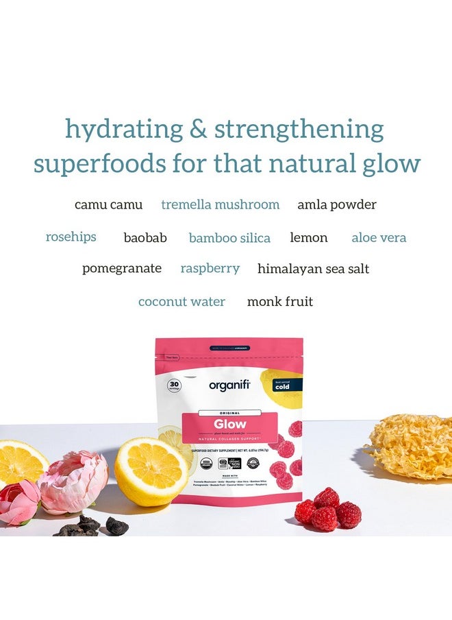 Organifi - Organifi Glow - Vegan Collagen Powder for Women - Organic Flavored Water Ingredient, 30 Servings - Image 1