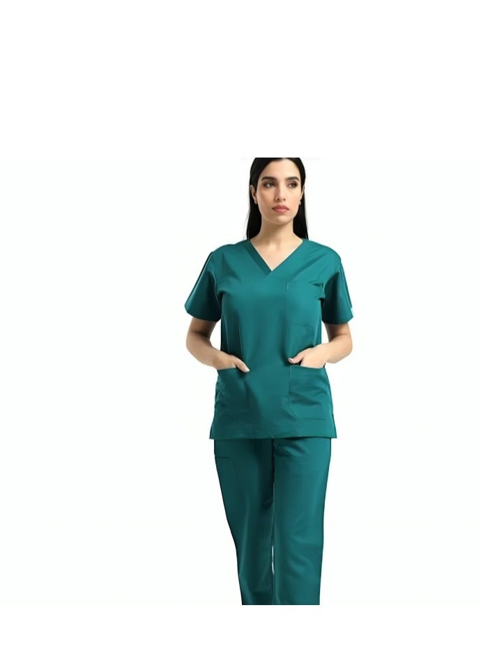 سكراب طبى لون اخضر مكون من قطعتين للجنسين