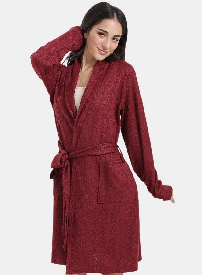 Carina Self-Pattern Relaxed Robe - Image 1