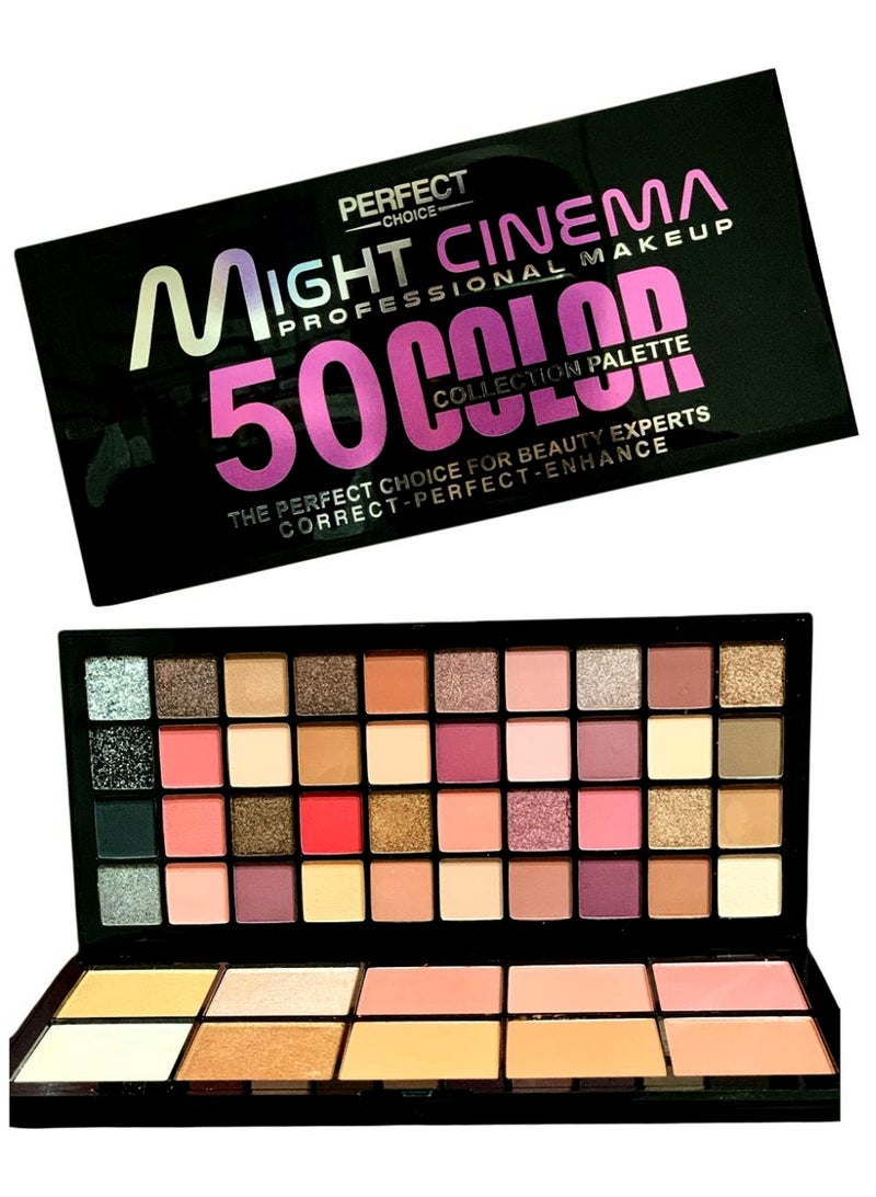 Might Cinema Eyeshadow Palette 50 Color - Image 1