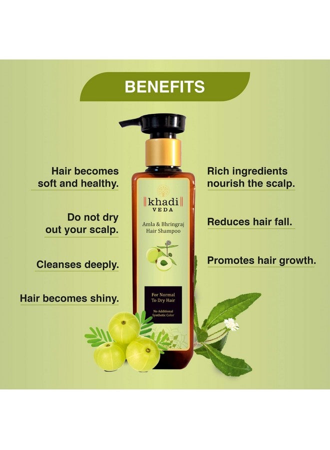 khadi veda Shampoo Amla Bhringraj For Oily Hair - 200 Ml. - Image 3