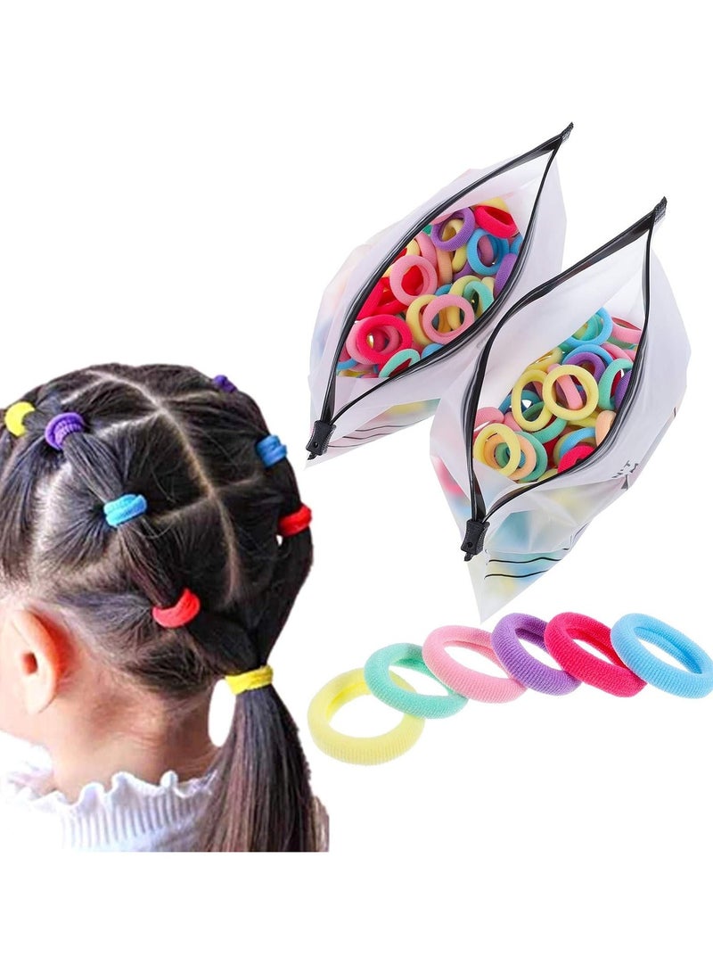 STAR BEJA Phoetya Baby Hair Ties, 100 Pcs Elastics Candy Color Baby Hair Bands Ponytail Holders - Image 1