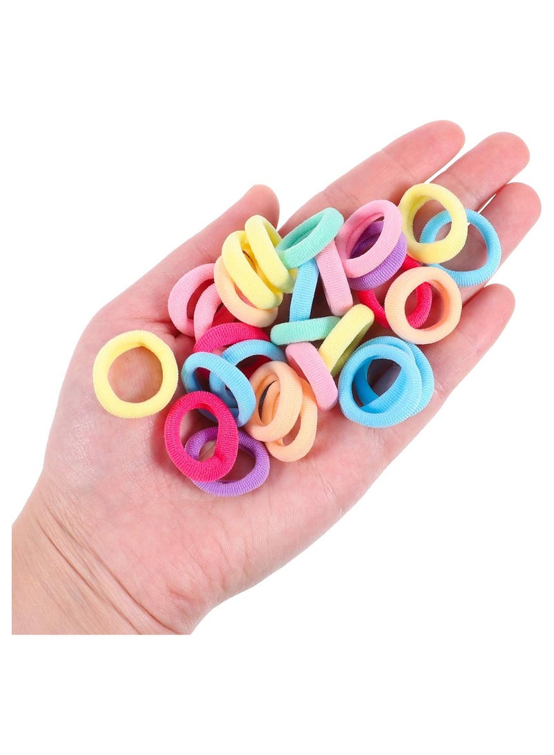 STAR BEJA Phoetya Baby Hair Ties, 100 Pcs Elastics Candy Color Baby Hair Bands Ponytail Holders - Image 3