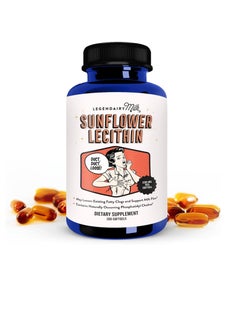LEGENDAIRY Milk 200mg of Organic Sunflower Lecithin Per Softgel - 200 Count Bottle 