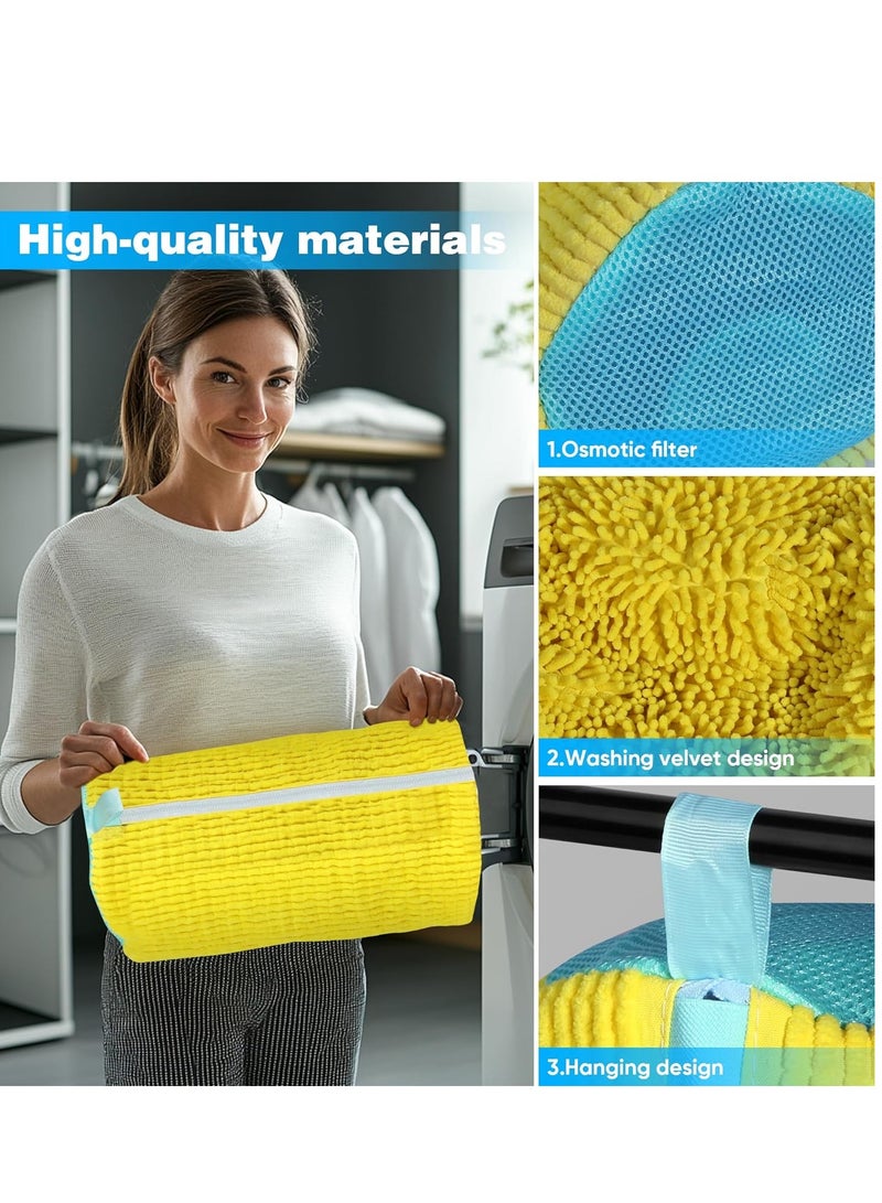 Shoe Washing Machine Bag, Sneaker Laundry Bag for Shoes, Reusable and Durable Shoe Laundry Bag for Washer and Dryer, for All Shoe Types and Sizes, 2PCS  - Image 3