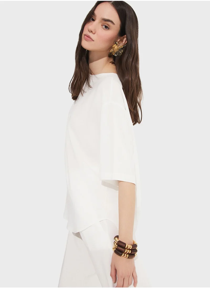 جون High Waist Pants & Top Set