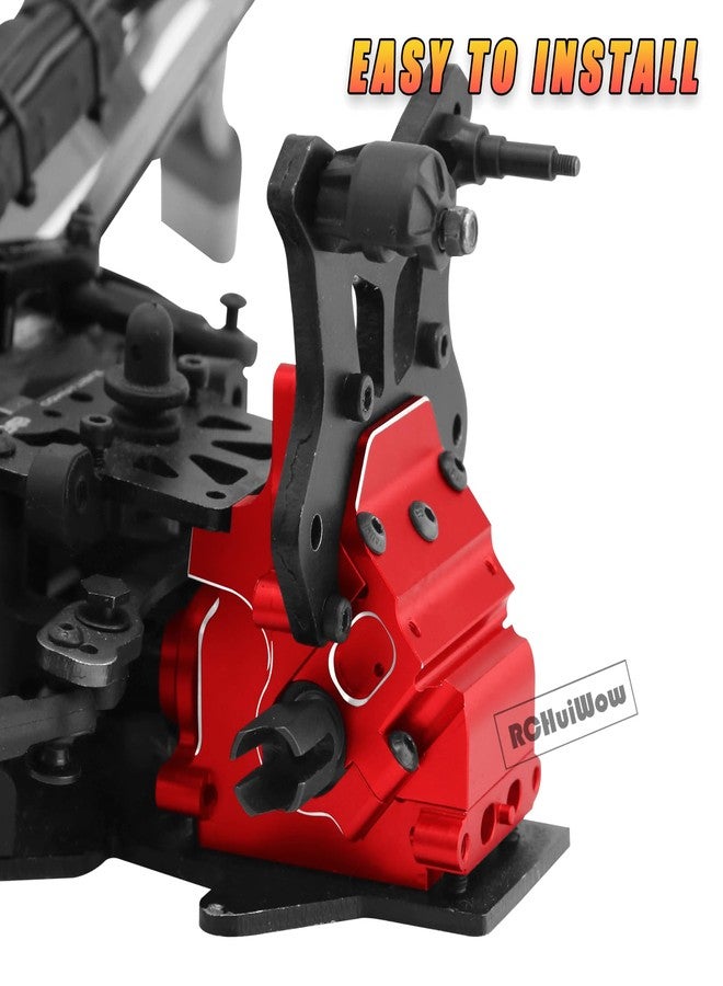 RCHuiWow RC Gearbox Case Upgrades Part for 1/8 Kraton,Senton,Outcast,Typhon,1/7 Arrm a Mojave,Limitless,Alloy Aluminum Diff Housing Gearbox Case w/ 43T Main Gear,Red - Image 4