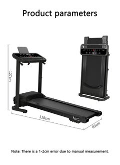 Home Folding Treadmill Led Fitness Equipment 1-12 Km/H 120 Kg Maximum Load Bearing Bluetooth Music 2.0hp 400w With Ipad Stand Heart Rate Detection Suitable For Gym Home Metal Frame - pzsku/Z3828244C72D72E3D8722Z/45/_/1715754831/4f453857-9b56-497d-a9ea-004887a8f217