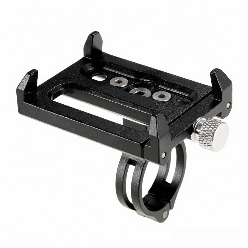 GUB Aluminum Alloy Bicycle Bike All-purpose Phone Holder Handbar Clip Stand Mount Bracket for 3.5"-6.2" Mobile Phone for Android for iPhone - Image 1